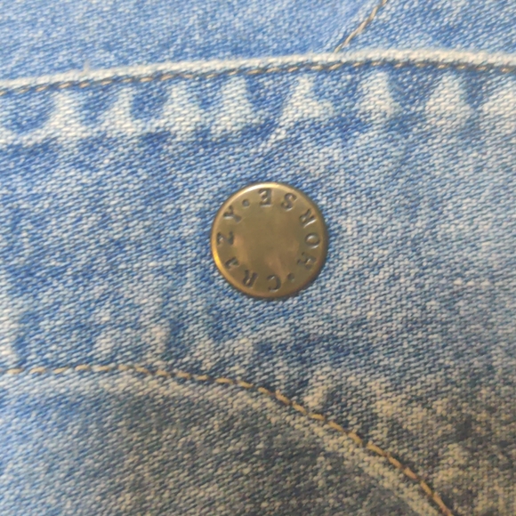 Crazy Horse Pokemon Oddish Denim Vest Jewel Tones Medium Hand Painted - Picture 12 of 16